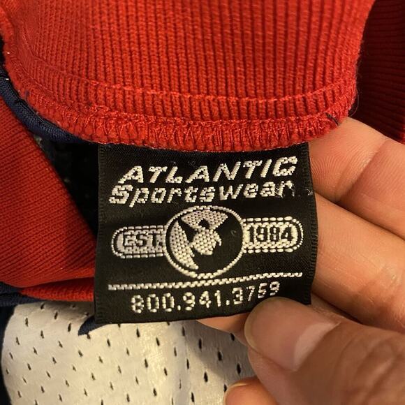 Vintage Athletic Sportswear Jersey Sz XS USA Made Warriors 34 Mesh Cropped - Picture 4 of 6